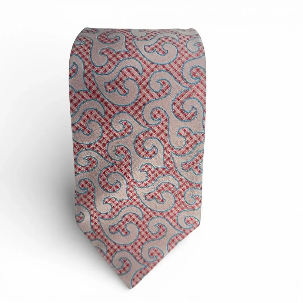 Holliday & Brown Special Re-Edition Men's Silk Necktie Pink Hand Made Italy NWT